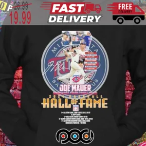 Joe Mauer Minnesota Twins 2024 Baseball Hall Of Fame Shirt