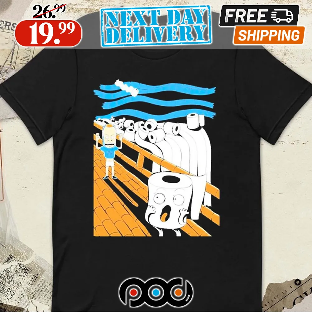 Beavis and Butthead TP Nightmare Toilet Paper Shirt