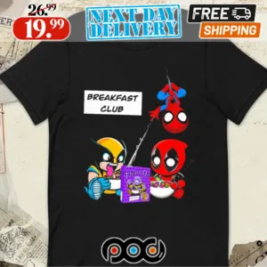 Spider-man Deadpool Breakfast Club Shirt