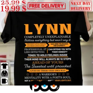 Lynn Completely Unexplainable Notices Everything But Won't Say It Shirt