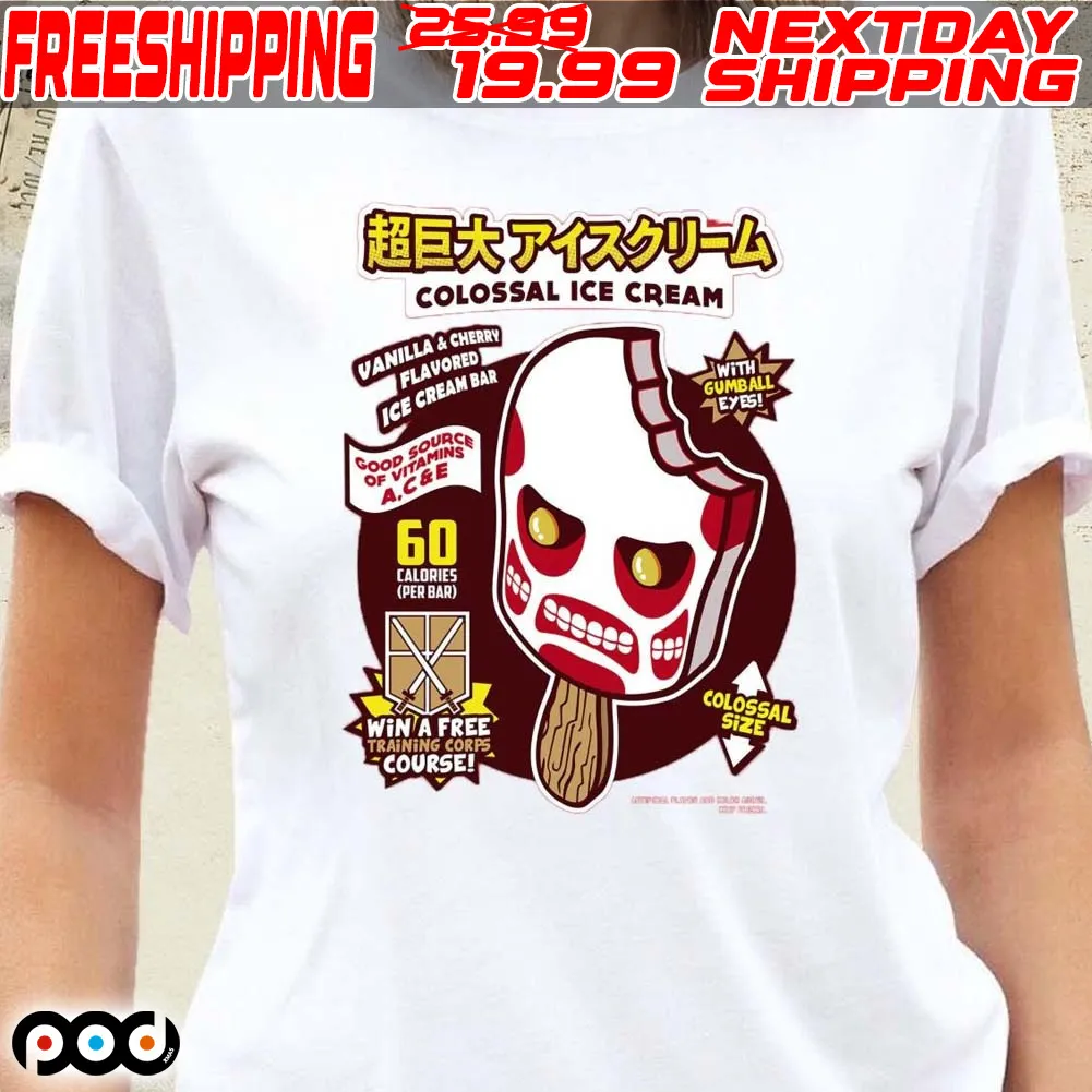 Attack On Titan Colossal Ice Cream Shirt