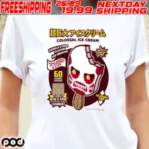 Attack On Titan Colossal Ice Cream Shirt