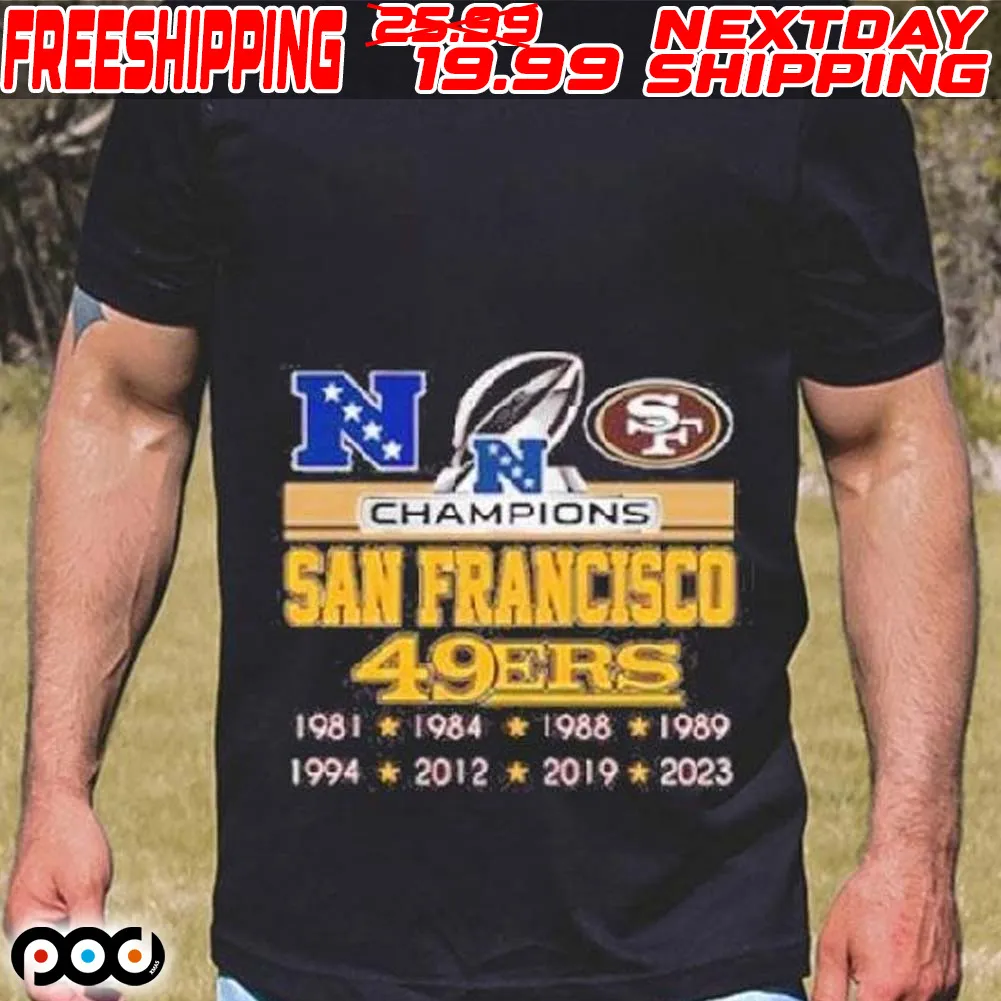 San Francisco 49ers NFC Champions 49ers 1981 2023 Shirt