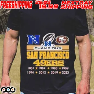 San Francisco 49ers NFC Champions 49ers 1981 2023 Shirt