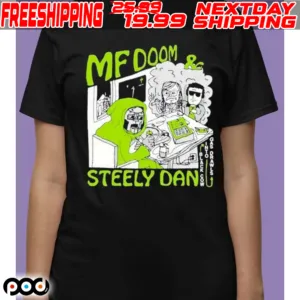 MF Doom And Steely Dan Black Cow Into Gas Drawls Shirt