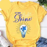 Let Your Light Shine Puzzle Piece Shirt