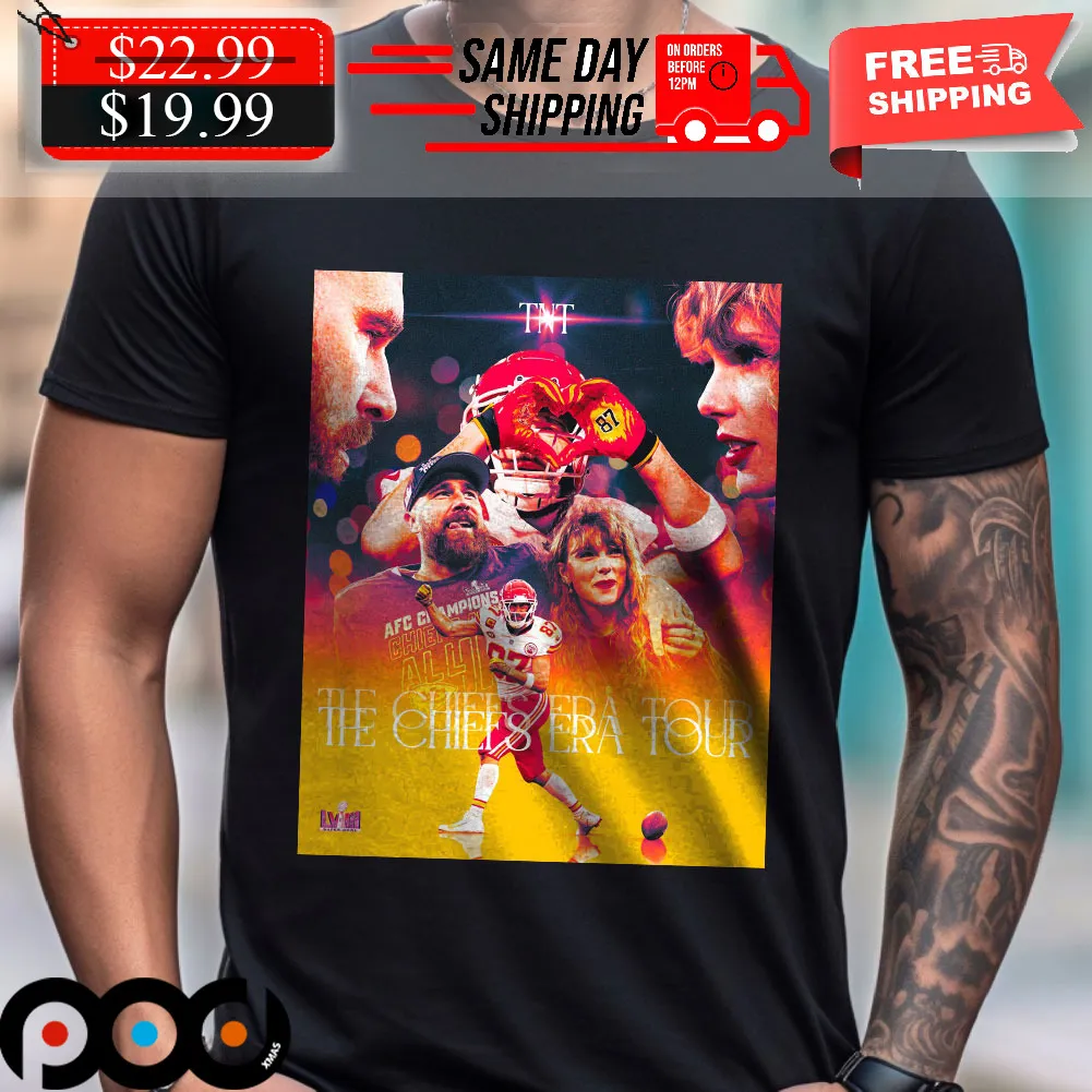 Trav And Tay AFC Champions The Chiefs Era Tour Super Bowl Football Shirt