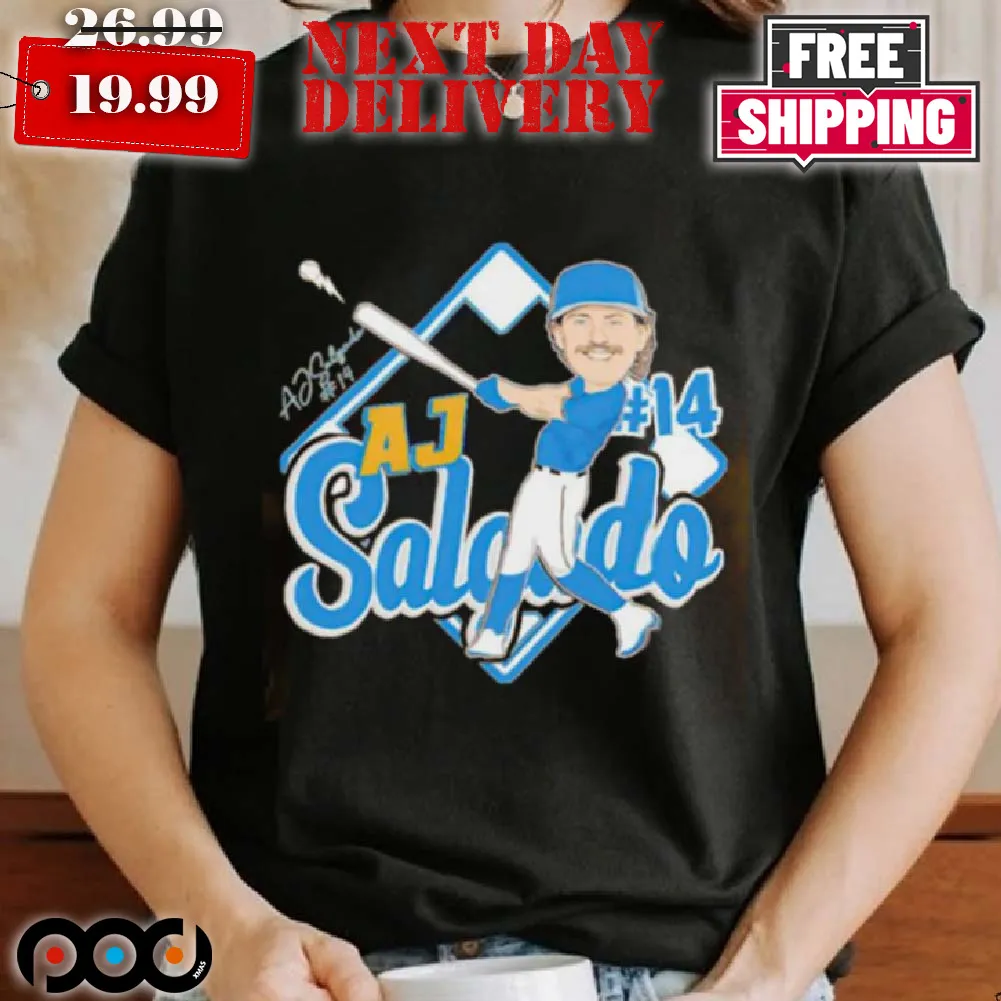 Aj Salgado Infielder Caricature Signature Shirt