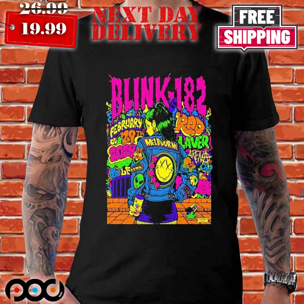 Blink-182 Feb 29 2024 Melbourne Australia shirt