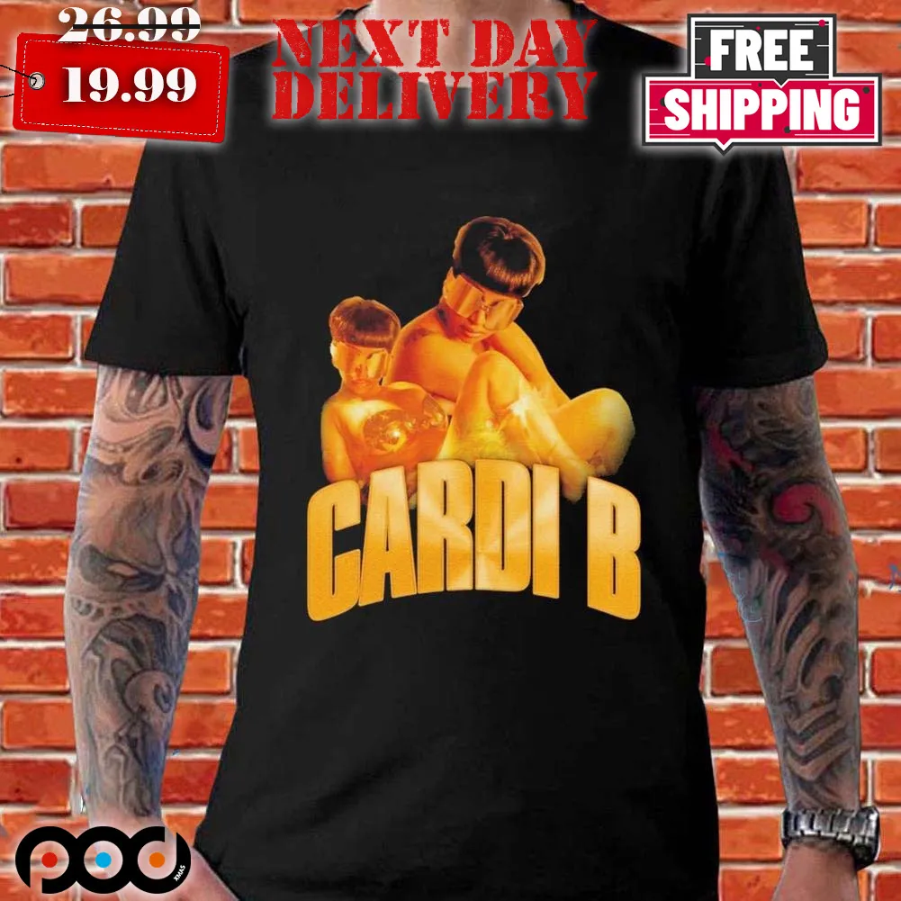 Cardi B Gold Logo Shirt