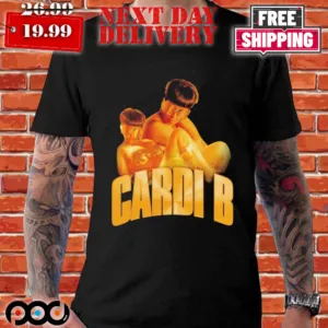 Cardi B Gold Logo Shirt