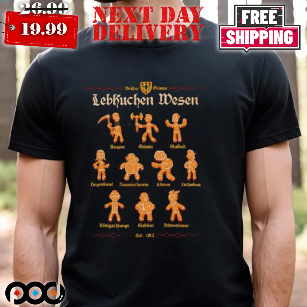 Grimm Gingerbread Lebkuchen Wesen shirt