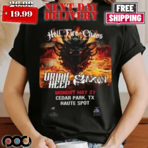 Hell Fire And Chaos The Best Of British Rock And Metal Of The Mighty Saxon Shirt