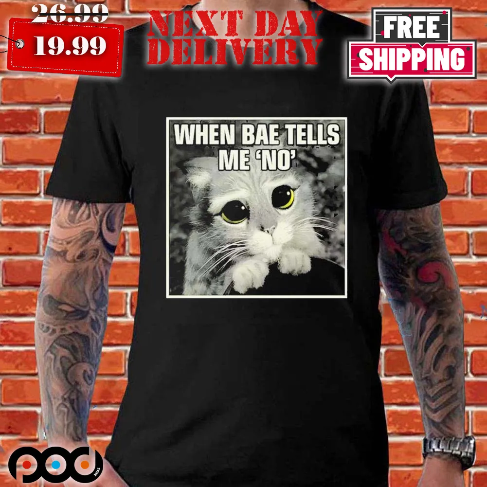 Kohls When Bae Tells Me No Meme Shirt