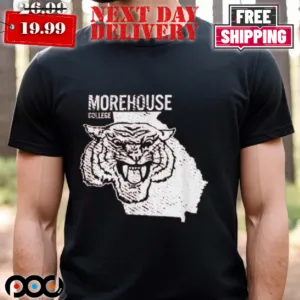 Morehouse College Maroon Tigers State Shape shirt