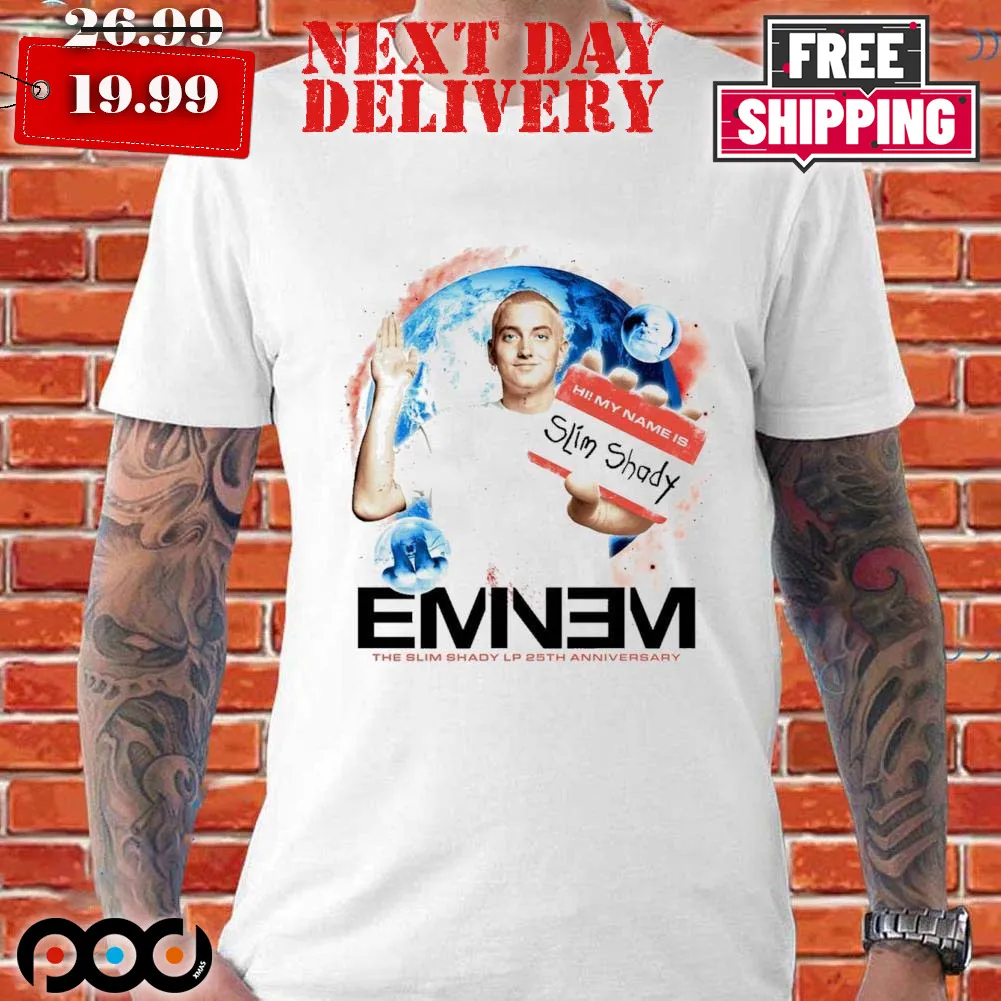 Eminem Marshall Mathers Hi My Name Is Slim Shady The Slim Shady Lp Shirt