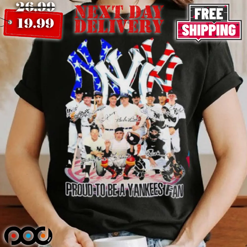 Proud To Be A Yankees Fan Signatures Shirt