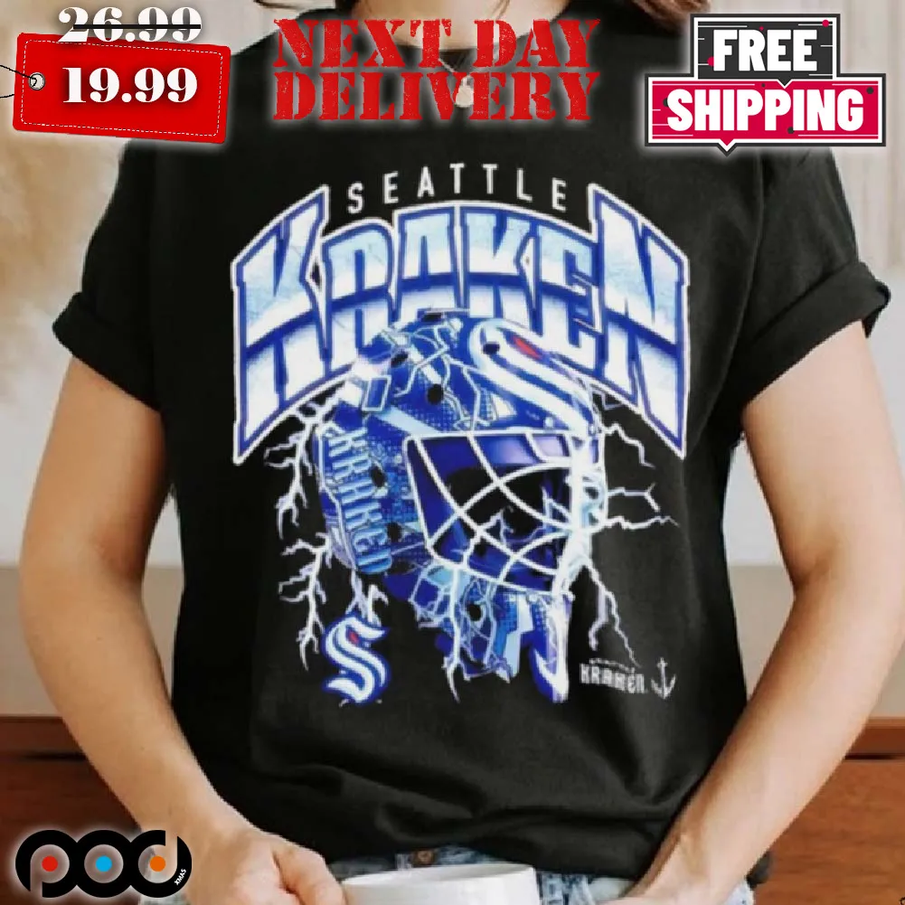 Seattle Kraken Lightning Strike Helmet Shirt