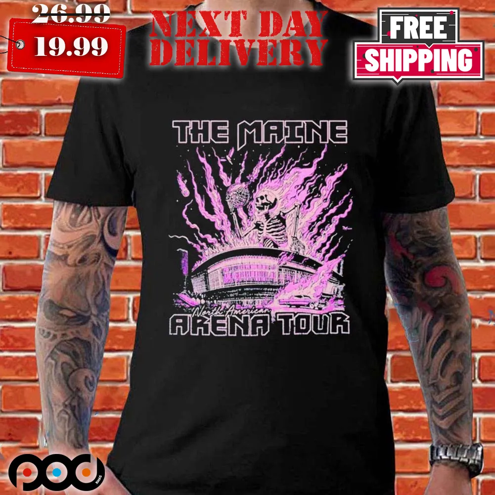 Skeleton The Maine North American Arena Tour 2024 shirt