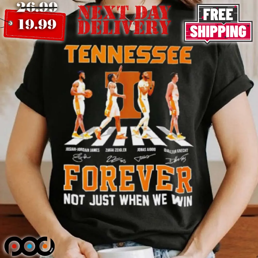 Tennessee Men's Basketball Abbey Road Forever Not Just When We Win Shirt