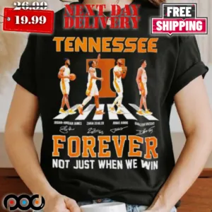 Tennessee Men's Basketball Abbey Road Forever Not Just When We Win Shirt