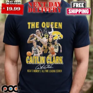 The Queen Caitlin Clark NCAA's Women's All Time Leading Scorer Shirt