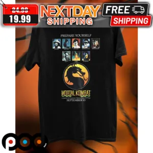 Mortal Kombat Prepare Yourself Coming To Leading Video Game Systems September 93 Shirt