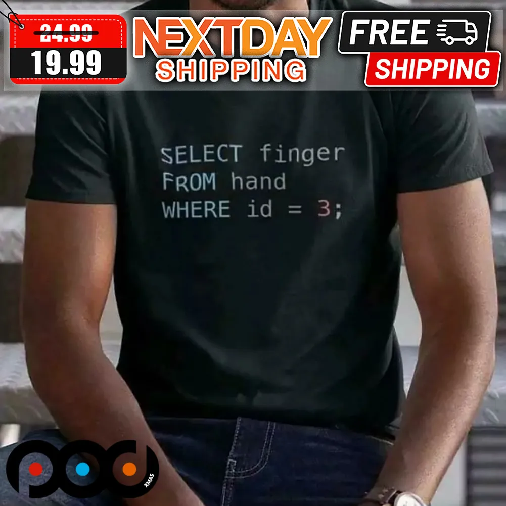 Select Finger From Hand Where ID = 3 Shirt