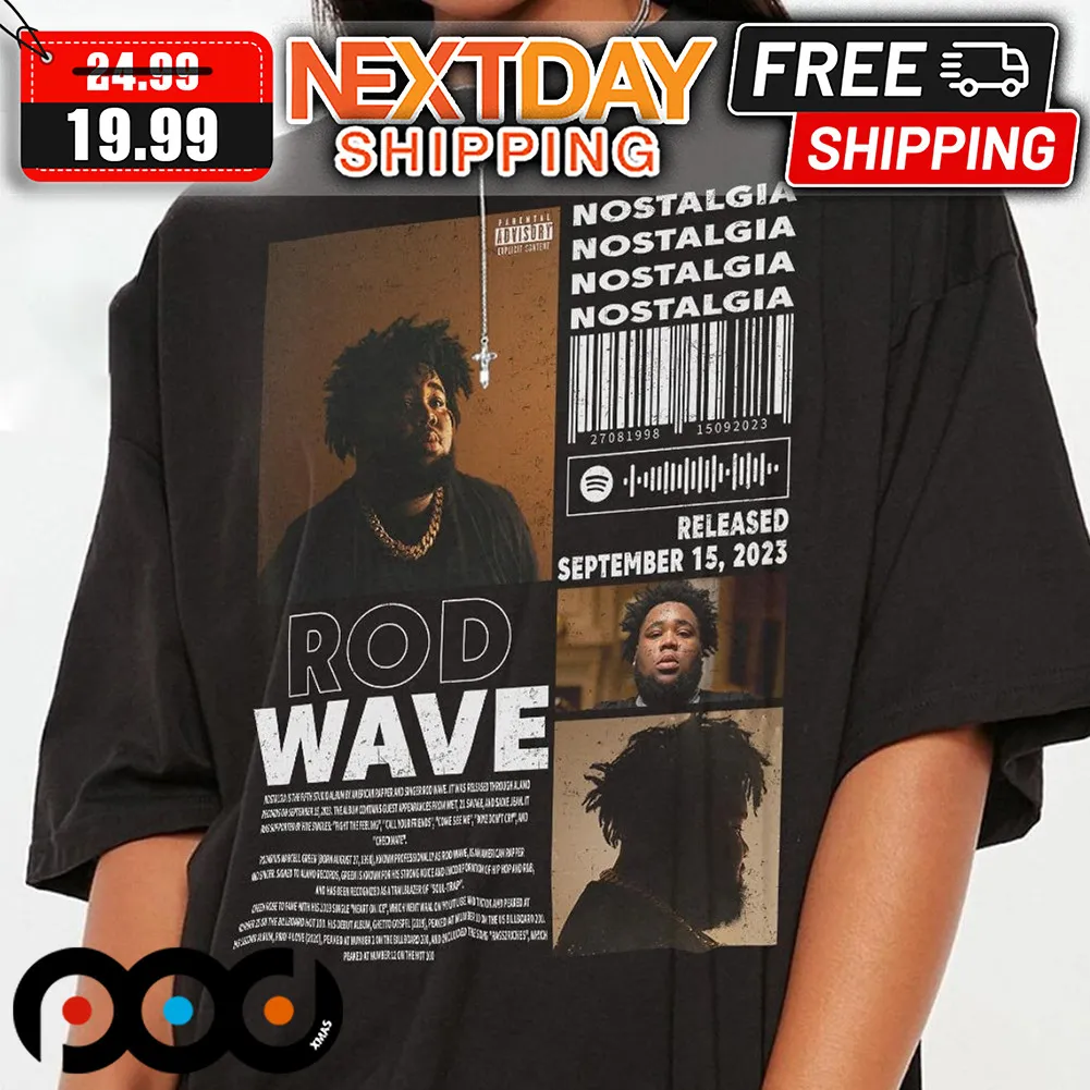 Rod Wave Nostalgia Tour Album Rap 90s Shirt