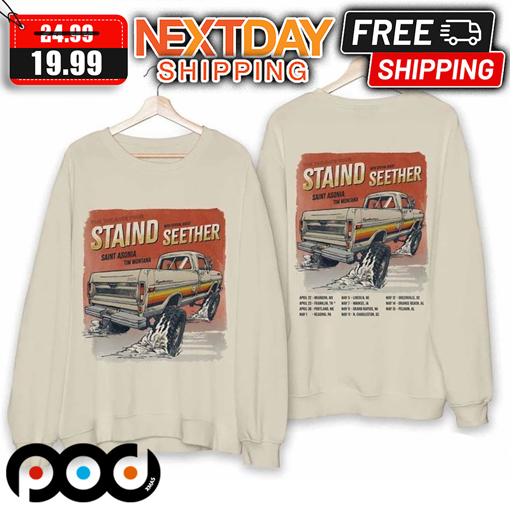 Staind Seether Tailgate Tour 2024 Shirt