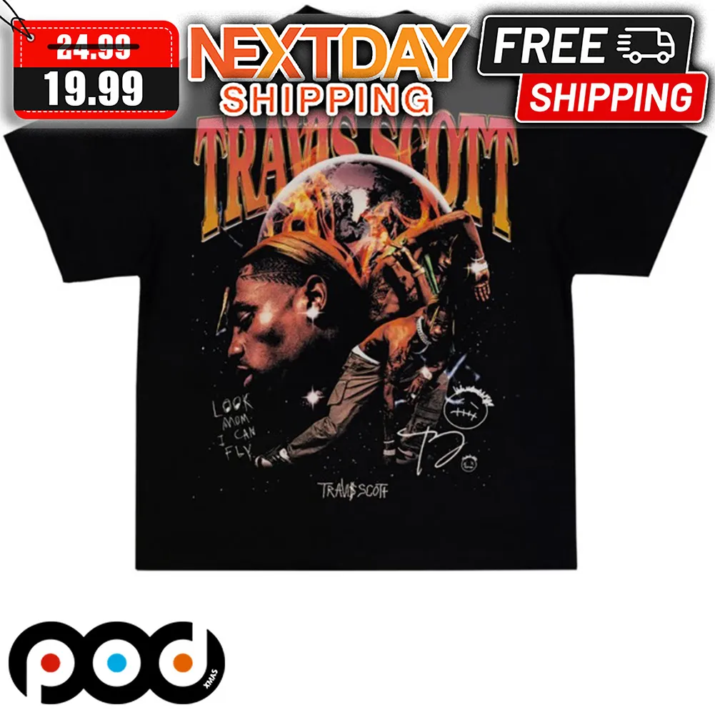 Travis Scott Look Mom I Can Fly Rap Vintage Shirt
