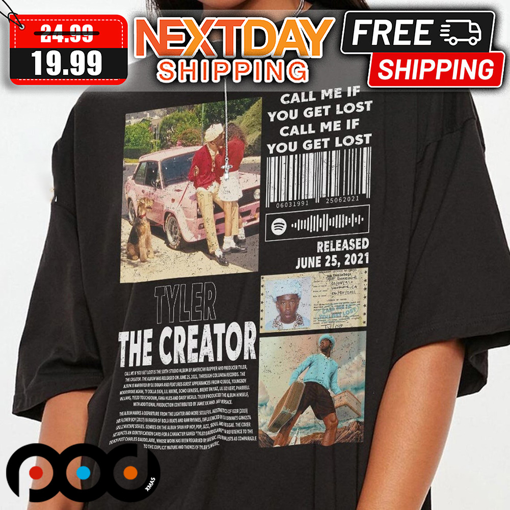 Tyler The Creator Call Me If You Get Lost Album Shirt