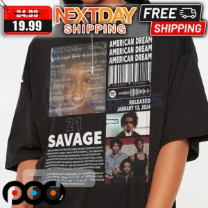 21 Savage American Dream Album Rap Shirt