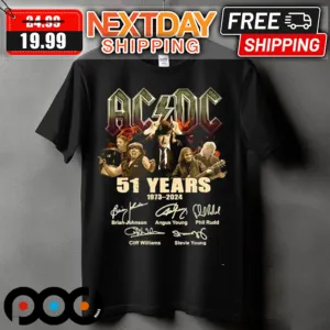 ACDC 51 Years 1973 2024 Shirt