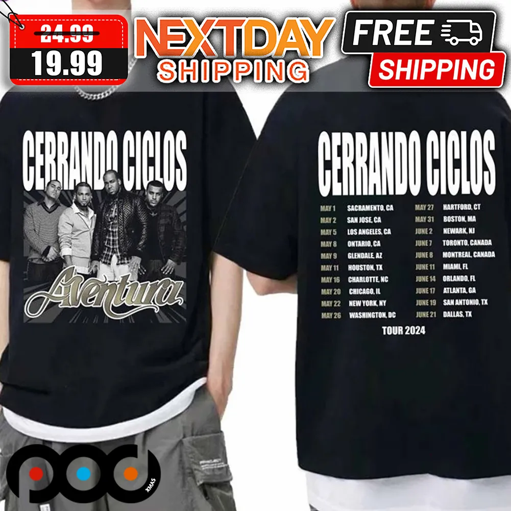 Aventura Cerrando Ciclos 2024 Tour Shirt
