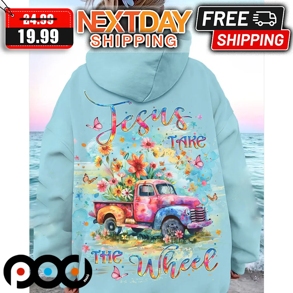 Truck Jesus Take The Wheel Christian Shirt