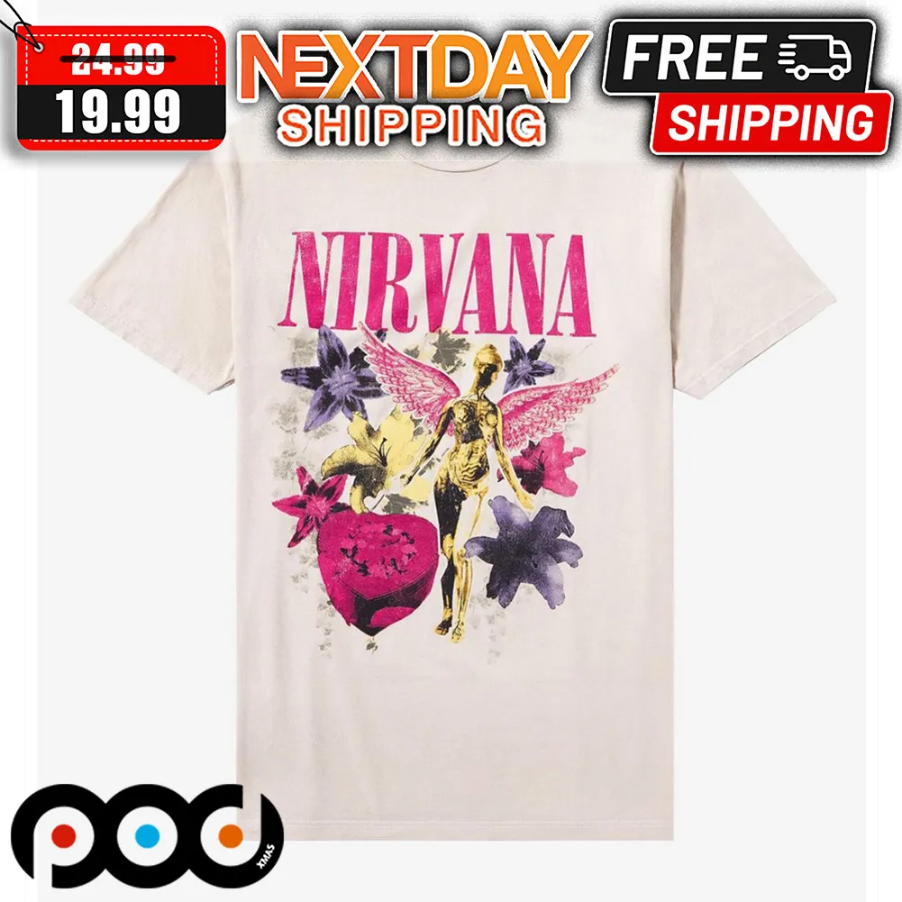 Nirvana In Utero Flowers Shirt