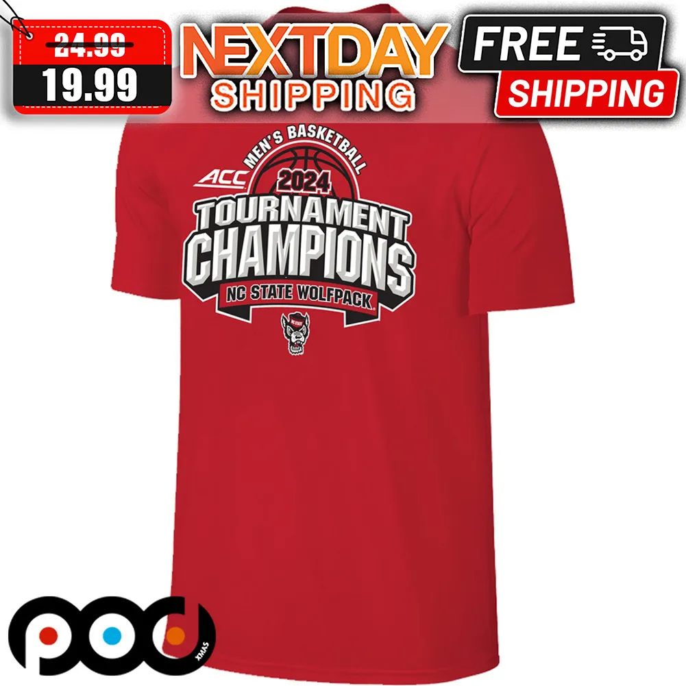NC State Wolfpack Men's Basketball ACC 2024 Tournament Champions Shirt