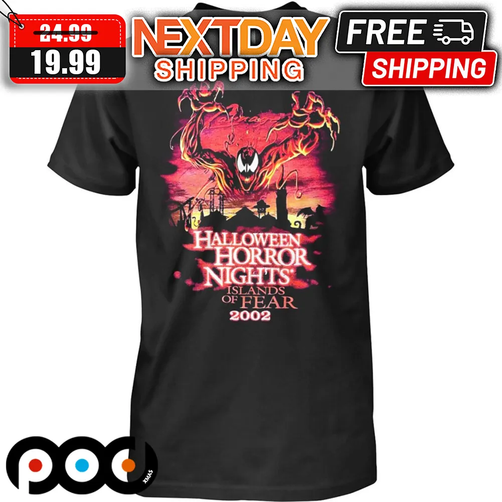 Venom Halloween Horror Nights Islands of Fear 2002 shirt