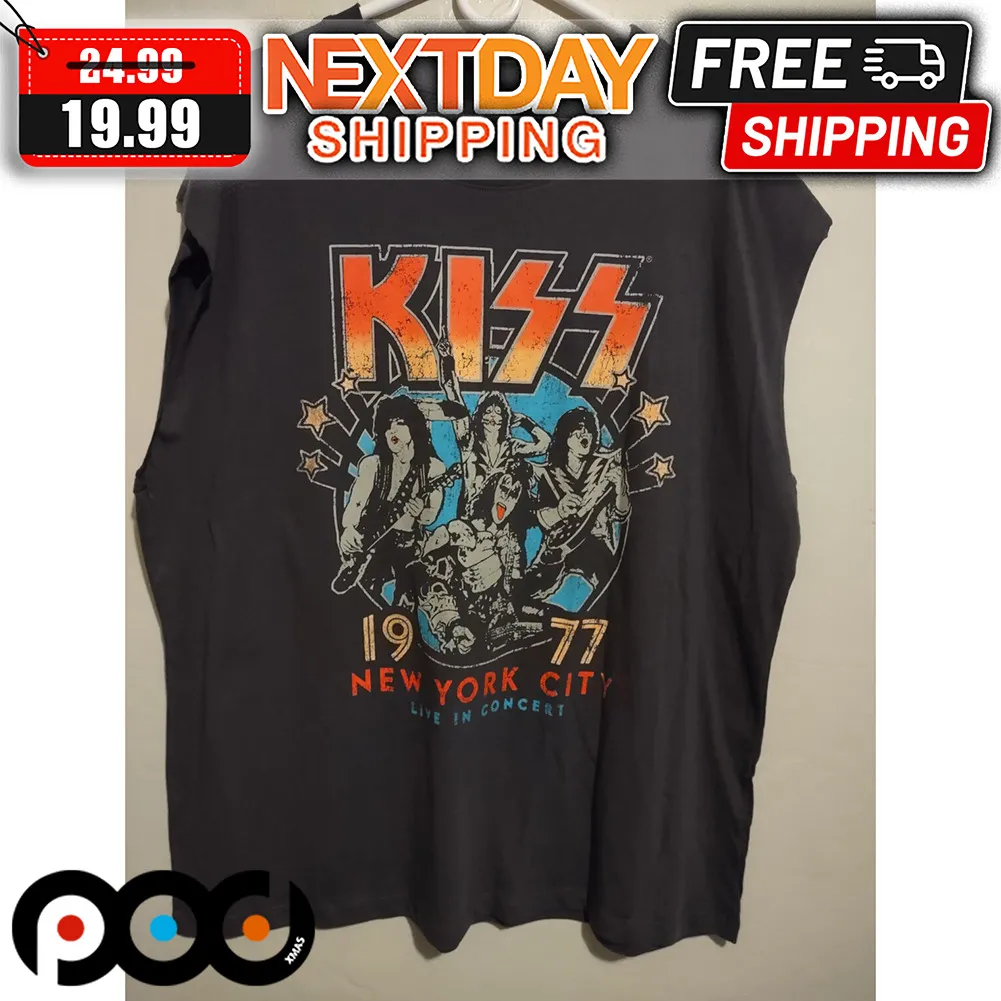 Kiss 1977 New York City Live Concert Shirt