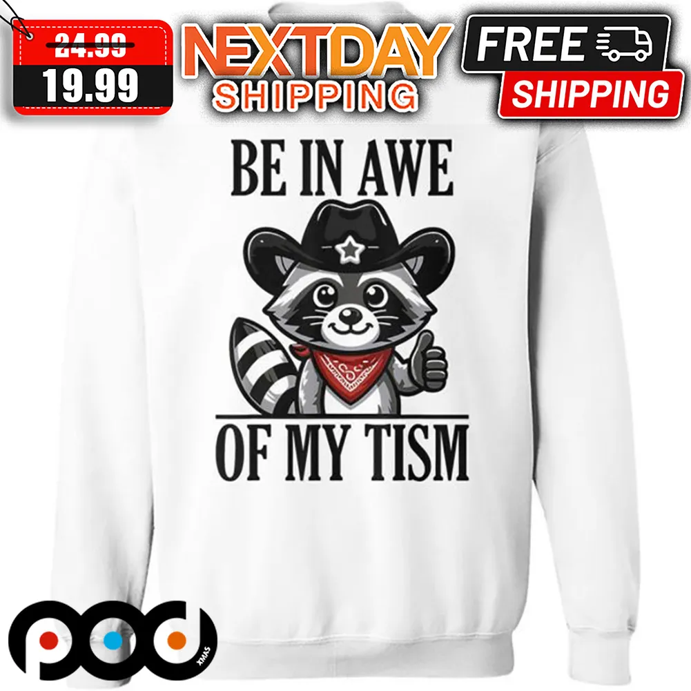 Raccoon Be In Awe Of My Tism Shirt
