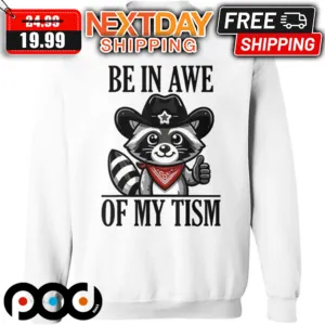 Raccoon Be In Awe Of My Tism Shirt