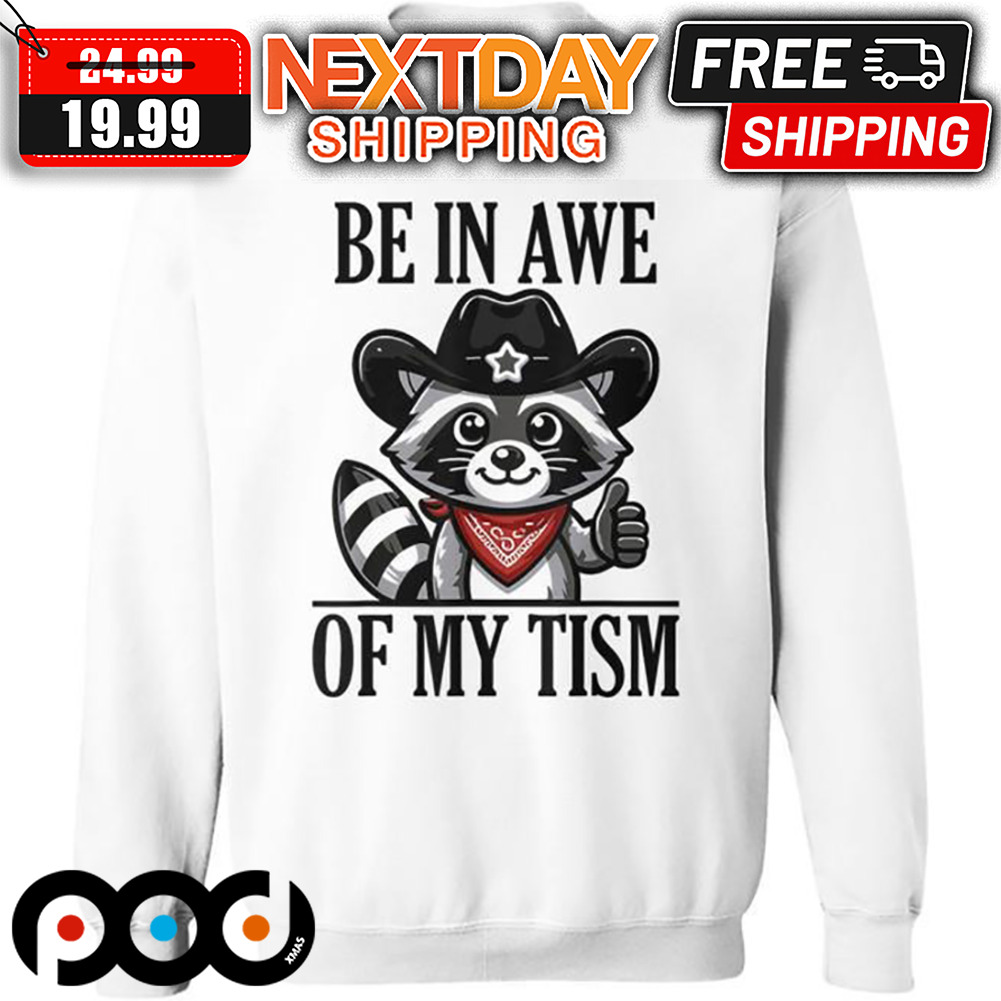Raccoon Be In Awe Of My Tism Shirt