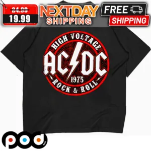 ACDC High Voltage 1975 Rock And Roll Shirt