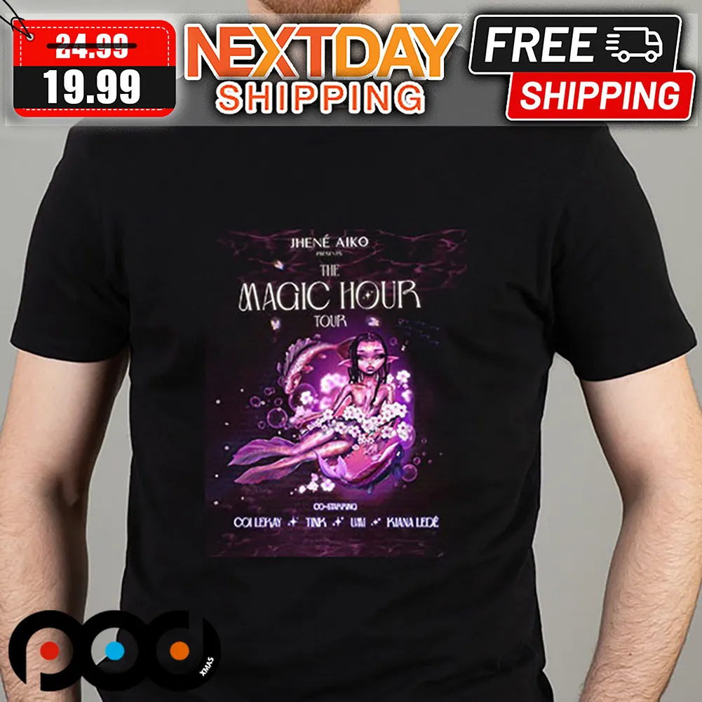 Jhené Aiko The Magic Hour Tour 2024 Mermaid Style Shirt