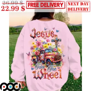 Cross Truck Jesus Take The Wheel Shirt