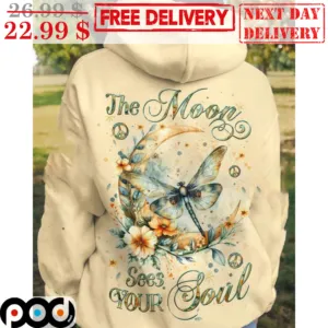 Dragonfly Moon The Moon Sees Your Soul Hippie Shirt