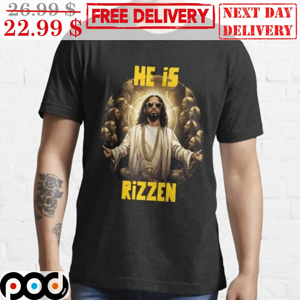 Black Jesus He Is Rizzen Shirt