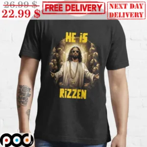 Black Jesus He Is Rizzen Shirt