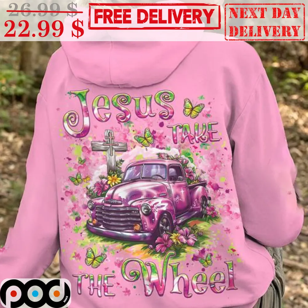 Car Cross Jesus Take The Wheel Shirt